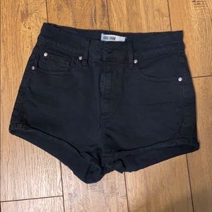 Black High Waisted Shorts
